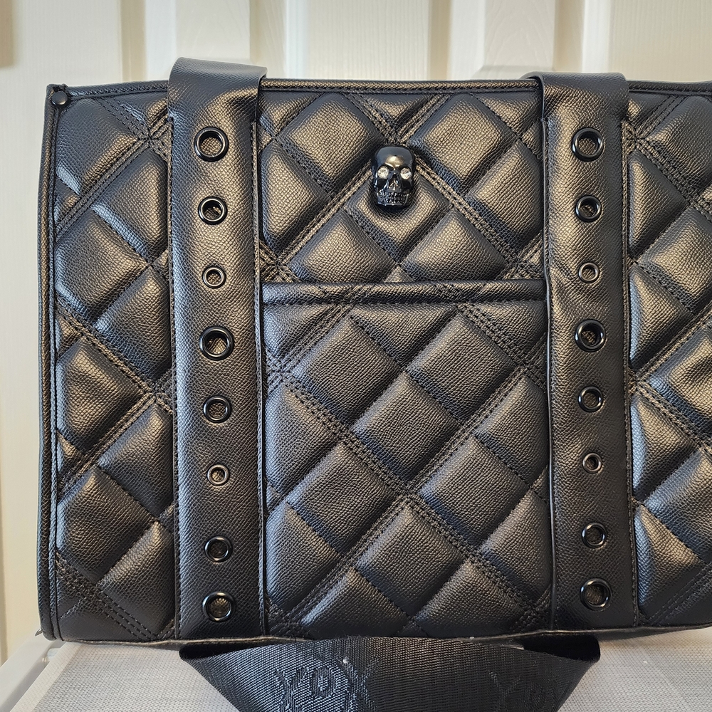 Betsey Johnson Black Quilted Shoulder Bag